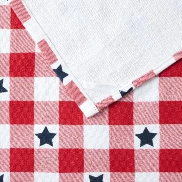 Martha Stewart Americana Star Gingham Towels 3-Pack Set