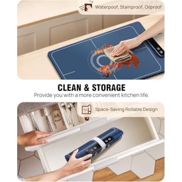 Electric Food Warming Mat with 5 Temp Settings