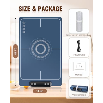 Electric Food Warming Mat with 5 Temp Settings