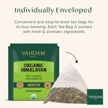 Organic Himalayan Green Tea 30 Count | Ethically Sourced and Smooth