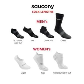 Saucony mens Multi-pack Mesh Ventilating Comfort Fit Performance No-show Socks, Black Basic (6 Pairs), Shoe Size 8-12 US