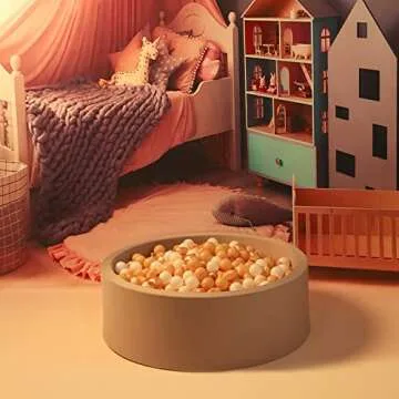 GOGOSO Star Balls 100 Ball Pit Balls - Pink Soft Plastic Balls Phthalate Free BPA Free Play Balls for Ball Pool Birhtday Party Girls Kids with Storage Bag, 2.15inches