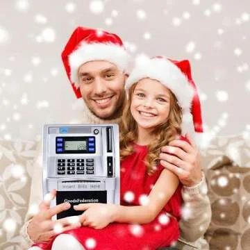 Interactive ATM Piggy Bank for Kids with Savings Goals