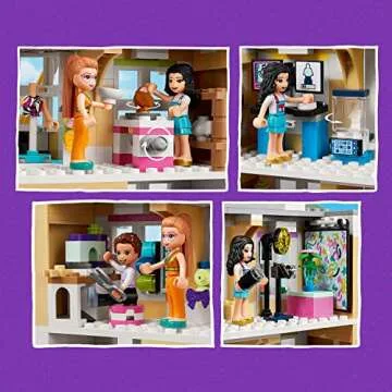 LEGO Friends Emma's Art School House Set 41711, Creative Arts & Crafts Toy with 3 Mini-Dolls, Accessories and DOTS Decor, Birthday Gift Idea for Kids 8-12 Years Old