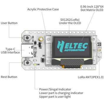 MakerFocus ESP32 LoRa V3 Board WiFi Bluetooth OLED Display