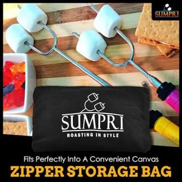 SUMPRI S'mores Sticks Set - Fun Marshmallow Roasting Skewers