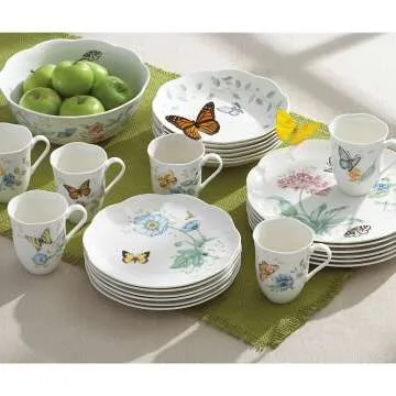 Elegant Lenox Butterfly Meadow Dinnerware Set