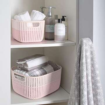 Simplify Decorative Storage Tote Basket for Organized Style