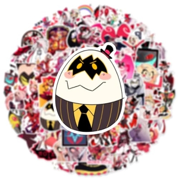 50PCS Hazbin Cartoon Stickers for Creative Fun and Decoration