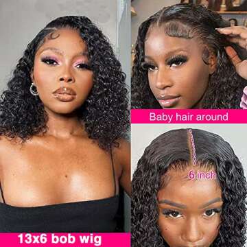 Larhali Short Curly Bob Wigs - Beautiful Brazilian Hair