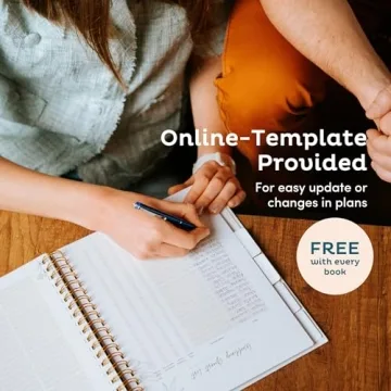 Linen Wedding Planner with Customizable Photo Window