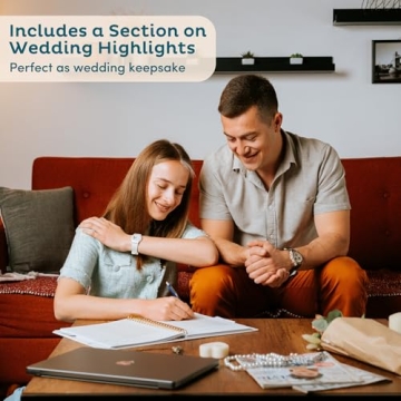 Linen Wedding Planner with Customizable Photo Window