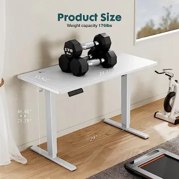 SMUG Adjustable Electric Standing Desk for Home Office