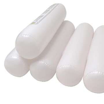 Sunnylife Inflatable Tube Lilo White, Luxury Lie-On Pool Float with Head Rest, Ideal for Pool and Yacht Parties