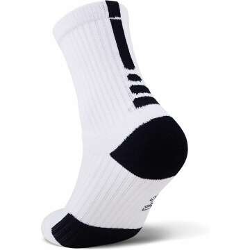 JHM Kids Athletic Sport Socks for Ages 4-16