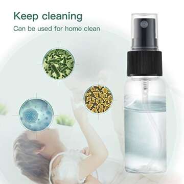 LISAPACK 12 Pack 1oz Mini Spray Bottles for Travel