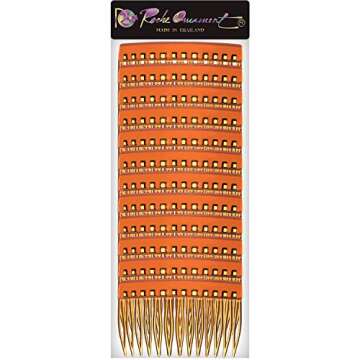 RC ROCHE ORNAMENT 12 Pcs Womens Girls Classic Side Slide Comb Premium Hair Accessory Pin Wide Teeth Solid Plastic Combs Bridal Pins Beauty Fashion Accessories, Medium Brown