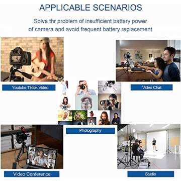 HY1C NP-W126 Dummy Battery CP-W126 DC Coupler AC Power Adapter for Fujifilm X100F X100V XS10 XE3 XT30 XT1 XT2 XT3 XT20 XT100 XT200 XA2 XA5 Fuji 50EXR 35EXR Cameras