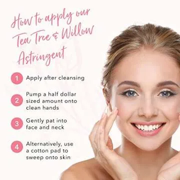 Natural Tea Tree & Willow Acne Treatment Toner - 4 Fl Oz