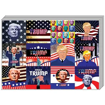 Creanoso Trump President Collectors Stickers – 60 pcs for Creative DIY Decoration
