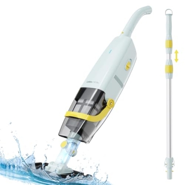 2024 Upgraded Lydsto Handheld Pool Vacuum with Telescopic Pole, Cordless Rechargeable Pool Vacuums C...