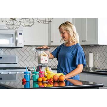 JumpinJars Toddler Cups/Kids Cups 4 Kids Mason Jar Cups with Straw (x8), 8x Lids, 4x Jackets, 2x Straw Cleaners! Spill Proof Cups For Kids – Kids Tumbler with Straw – 8oz Kid Drinking Glass