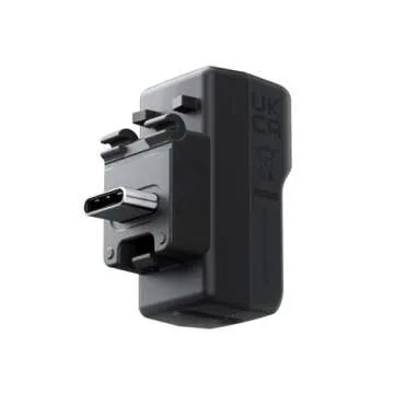 CYNOVA Insta 360 X4 Mic Adapter for insta360 X4 Accessories, External Microphones Type-C and 3.5mm Audio Ports Compatible with Insta 360 X4 Mic Adapter