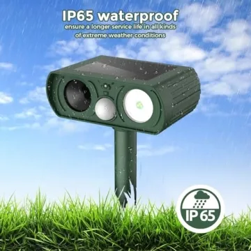 Solar Ultrasonic Animal Repellent for Yard and Garden