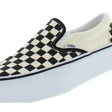 Vans Slip-On Trainers in Classic Checkerboard, Perfect Comfort