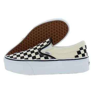 Vans Slip-On Trainers in Classic Checkerboard, Perfect Comfort