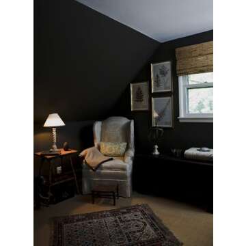 118"x17.7" Black Peel and Stick Wallpaper Black Contact Paper Decorative Self Adhesive Wallpaper Wat...