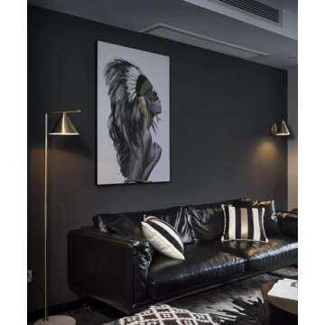 118"x17.7" Black Peel and Stick Wallpaper Black Contact Paper Decorative Self Adhesive Wallpaper Waterproof Removable Wallpaper Contact Paper for Wall Covering Countertop Vinyl Roll