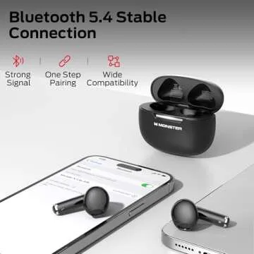 Monster N-Lite 208 Bluetooth Earbuds with 30H Playtime