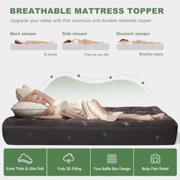 King Mattress Topper - Comfort with Bamboo Viscose