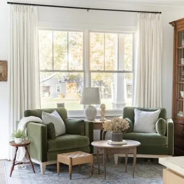 Customizable Liz Linen Drapery Panels by Two Pages