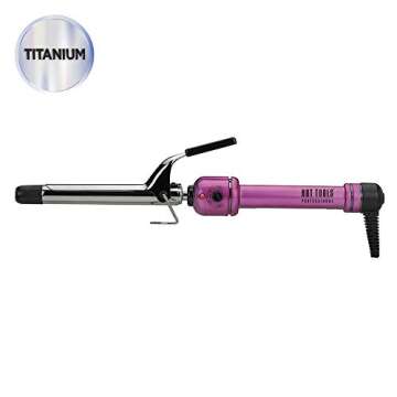 Hot Tools Professional Pink Titanium Curling Iron Wand, 3/4 Inches