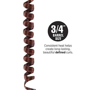 Hot Tools Professional Pink Titanium Curling Iron Wand, 3/4 Inches