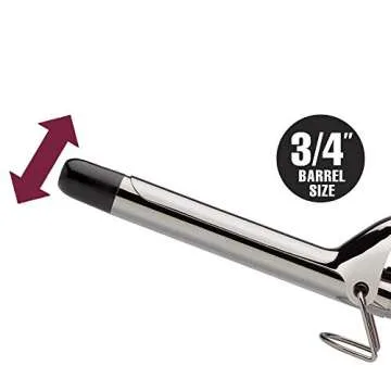 Hot Tools Professional Pink Titanium Curling Iron Wand, 3/4 Inches