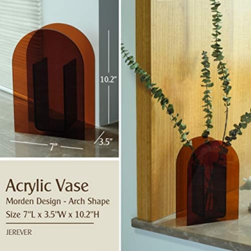 Stylish Acrylic Arch Shape Vase for Home and Events