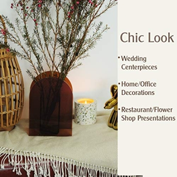 Stylish Acrylic Arch Shape Vase for Home and Events