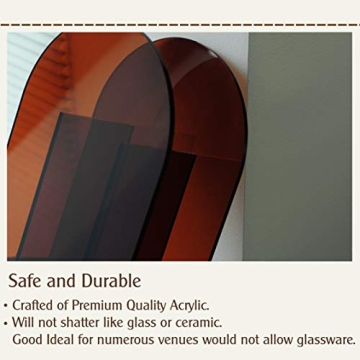 Stylish Acrylic Arch Shape Vase for Home and Events