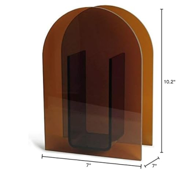 Stylish Acrylic Arch Shape Vase for Home and Events