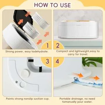 Portable Washing Machine-Mini Washer with 3 Modes and Spin Basket, 12L Large Capacity Laundry Washer Deep Cleaning for Underwear,Baby Clothes, Foldable Washing Machine for Apartments,Camping,Travel