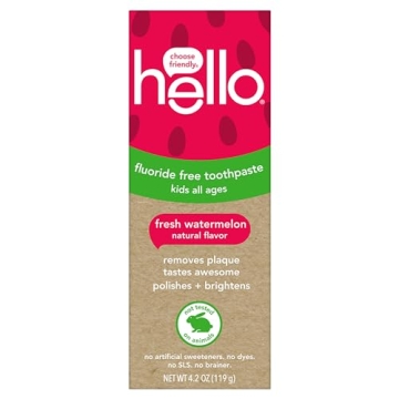 hello Fresh Watermelon Fluoride Free Kids Toothpaste - 4.2 Oz
