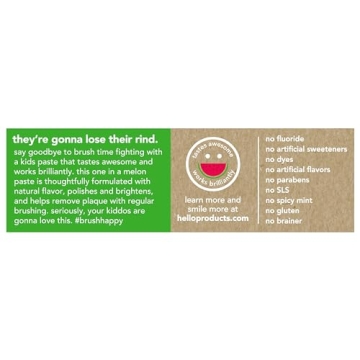 Natural Watermelon Kids Toothpaste Fluoride Free 4.2 Oz