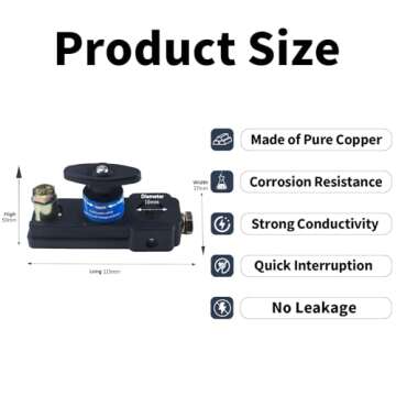 Car Battery Disconnect Switches 12V/24V - Heavy Duty, Quick Disconnect Switch for Automotive, RV and...