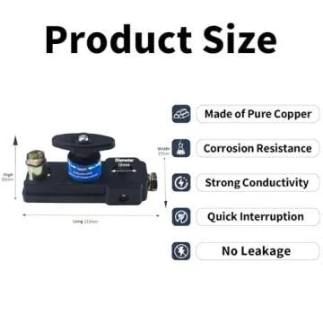 Car Battery Disconnect Switches 12V/24V - Heavy Duty, Quick Disconnect Switch for Automotive, RV and...