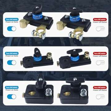 Car Battery Disconnect Switch for 12V/24V Systems