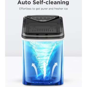 Auto-Cleaning Silonn Ice Maker - 26lbs Daily Output