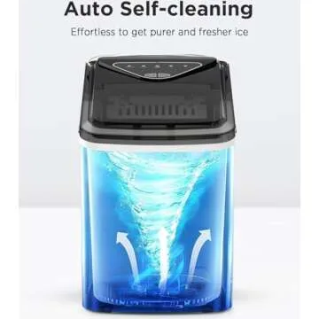 Auto-Cleaning Silonn Ice Maker - 26lbs Daily Output